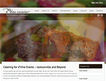 Tablet Screenshot of d-vinecuisine.com